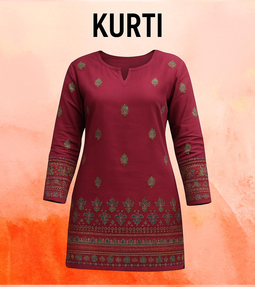 Women rayo,n printed sort kurti trending choice